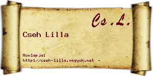 Cseh Lilla névjegykártya